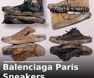  Zniszczone buty Balenciagi za 6500 zł 