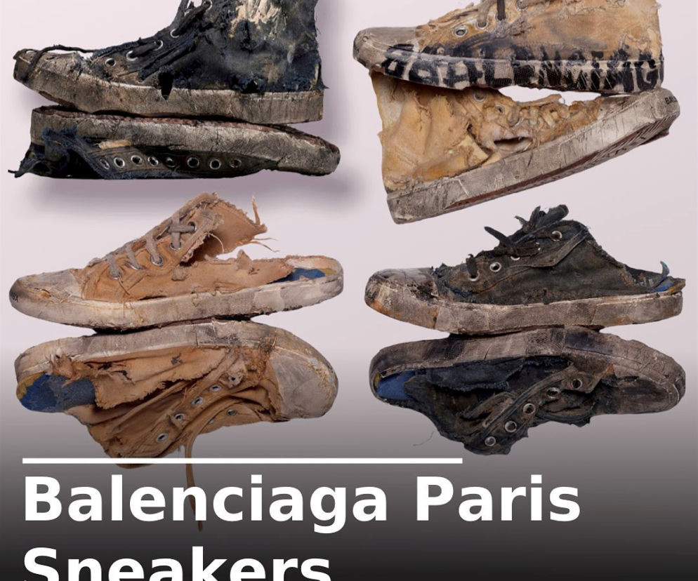  Zniszczone buty Balenciagi za 6500 zł 