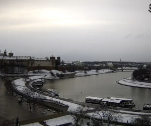 Śnieg w Krakowie spadł na wiosnę
