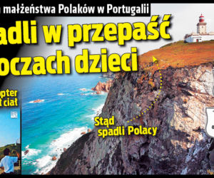 Spadli w przepaść na oczach dzieci