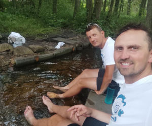 Pomaganie za jechanie Michał Majchrzak i Witek Sobczak