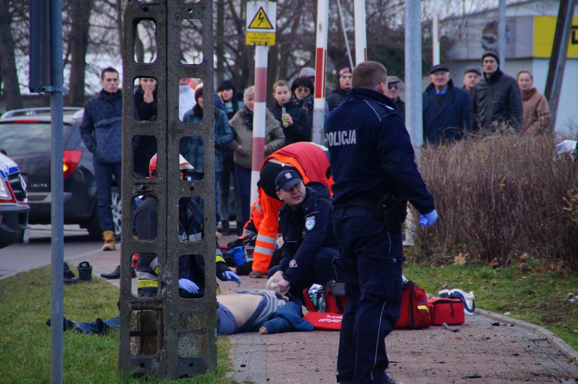 wypadek w Kamieniu Pomorskim