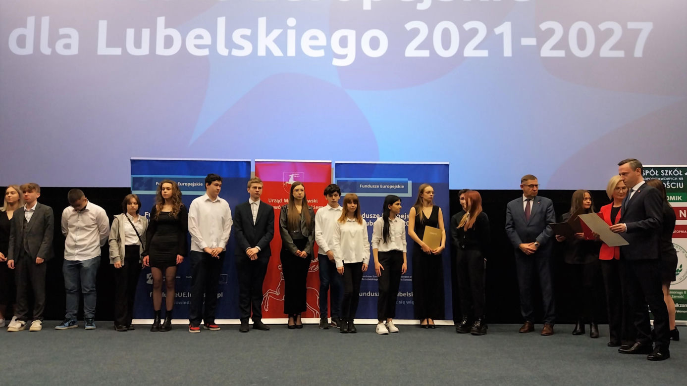 Uroczyste wręczenie stypendiów Marszałka Województwa Lubelskiego w CKF Stylowy w Zamościu