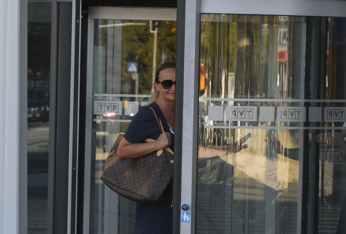 Joanna Kurska w słynnym BMW Kurskiego przyjechała do TVP 