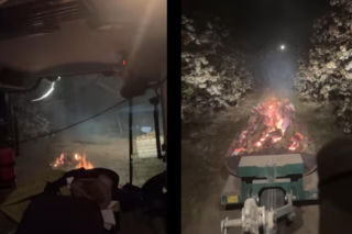 Rolnik z Lubelszczyzny pokazuje desperacką walkę z mrozem