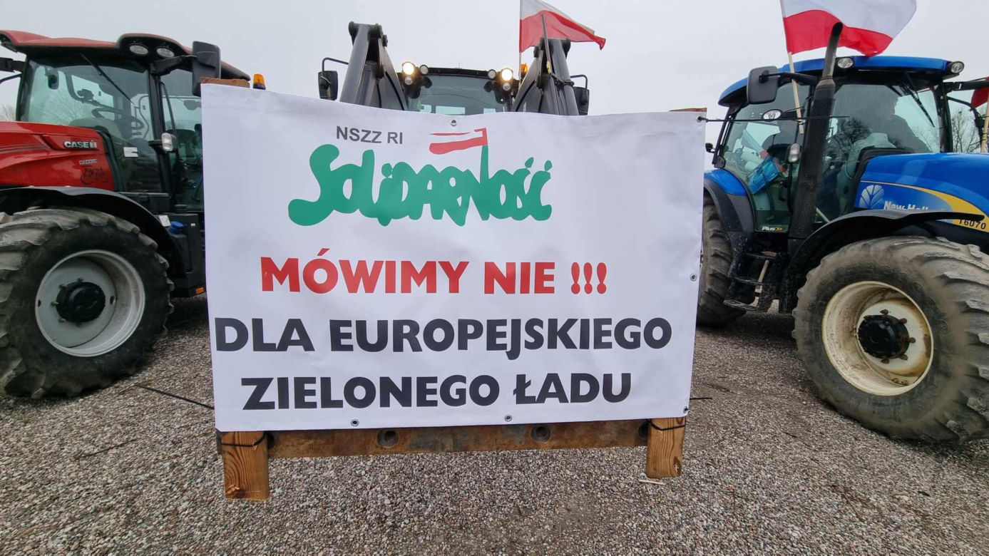 Protest rolników w Koszalinie