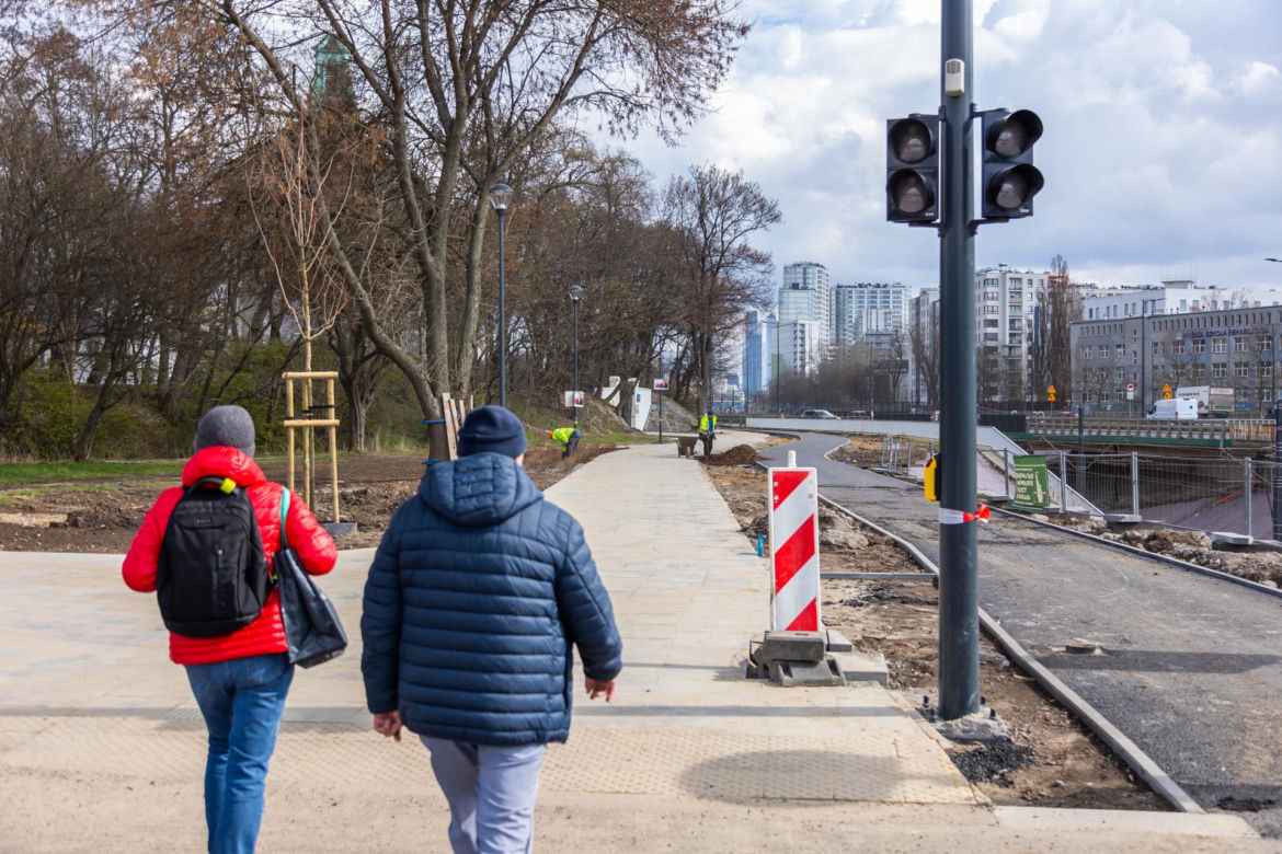 Tramwaj na Kasprzaka i Wolskiej w Warszawie