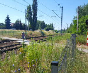 Pociąg potrącił mężczyznę przechodzącego przy zamkniętym szlabanie