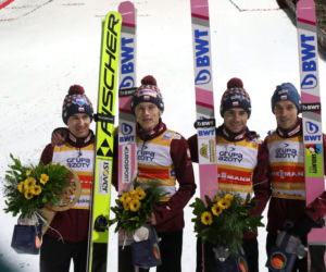 Kamil Stoch, Dawid Kubacki, Jakub Wolny i Piotr Żyła