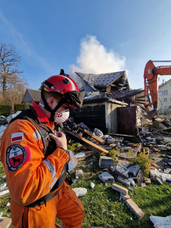 Wybuch w Ustroniu. Strażacy wyciągali spod gruzów ciało przyjaciela. Koszmar rozegrał się w ułamku sekundy