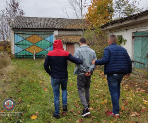 Zatrzymany w rękach policji