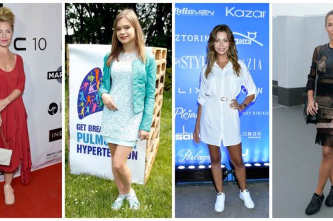 Zobacz, jak gwiazdy łączą sportowe buty z sukienkami! Pomysły na stylizacje