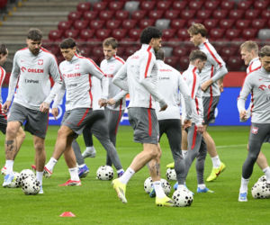 Trening reprezentacji Polski w Warszawie przed meczem z Albaną