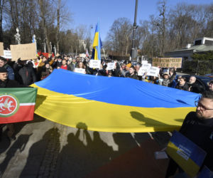 Protest pod Ambasadą Rosji