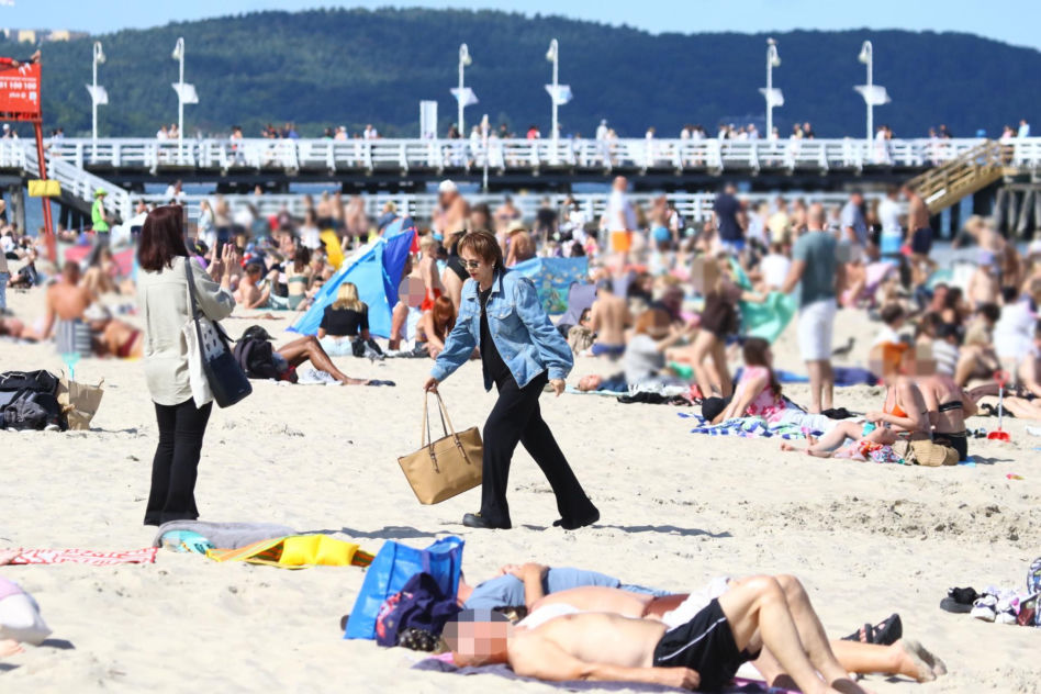 Izabela Trojanowska elegancka nawet na plaży