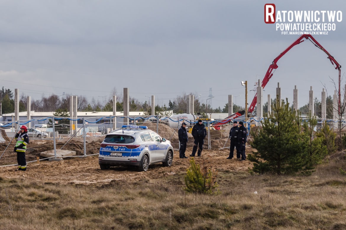 Pocisk artyleryjski na terenie budowy przy obwodnicy - Ełk !