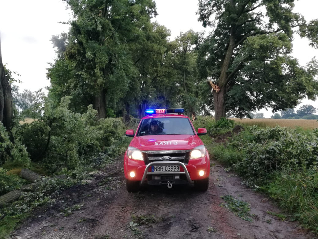 Atak pogodowy w powiecie braniewskim. Najbardziej “ucierpiała” gmina Wilczęta