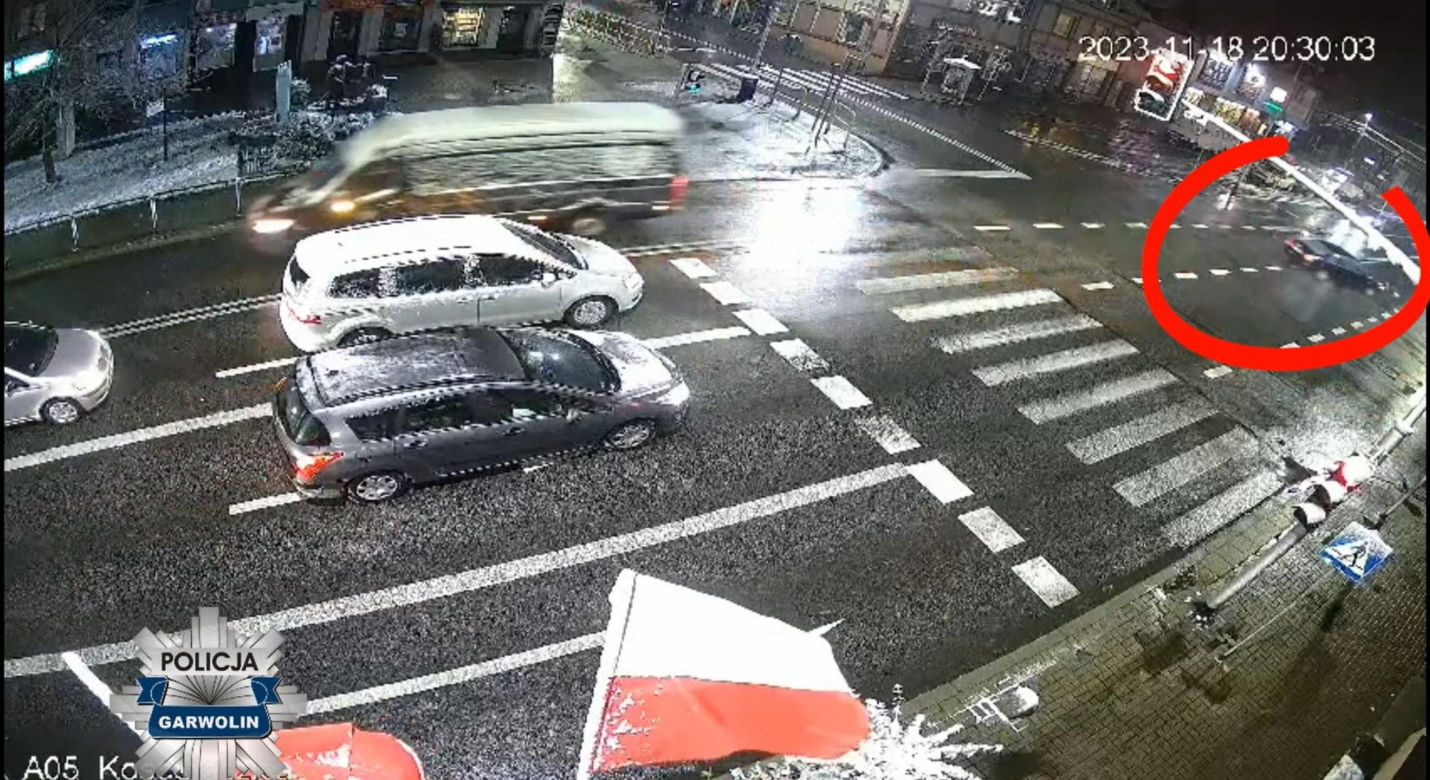 Zmiótł pieszego na pasach w Garwolinie. Obaj mieli zielone! 