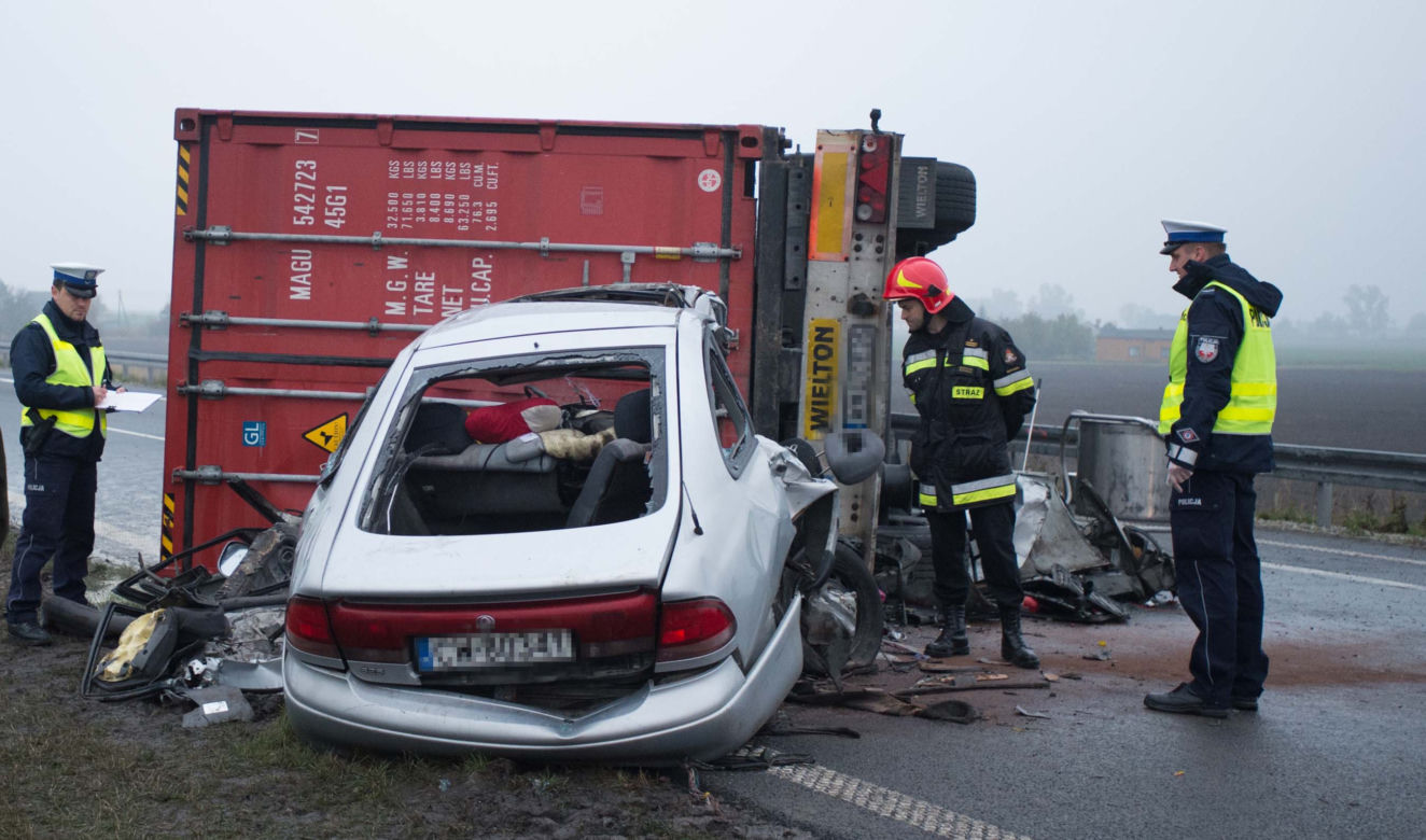 Tragiczny wypadek koło Włocławka na autostradzie A1. 5 osób nie żyje