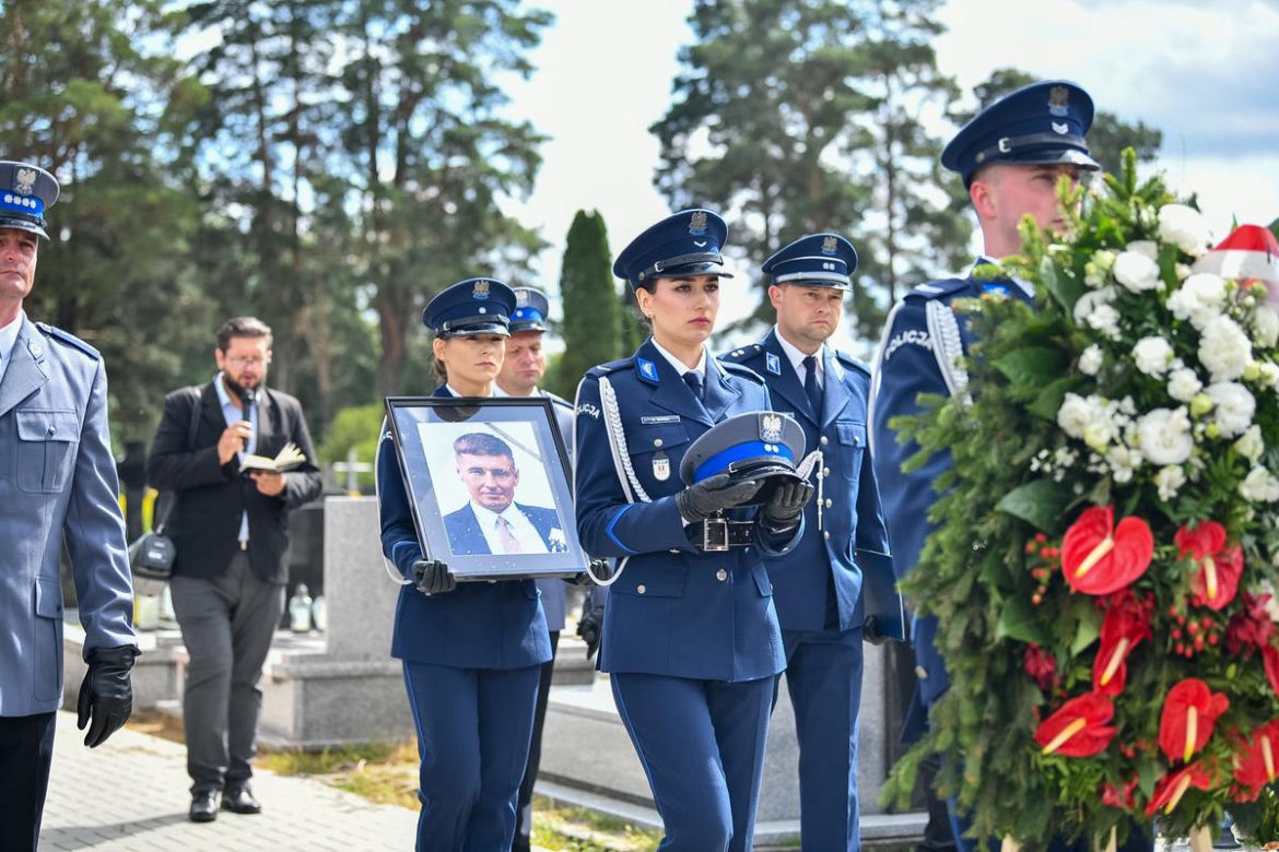 Ostatnie pożegnanie policjanta Adama Woldzia, który zginął w słowackich Tatrach