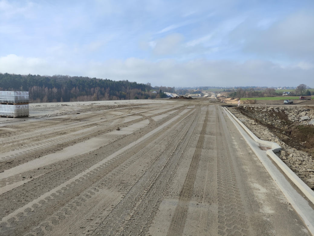 Trasa S7 Miechów - Szczepanowice w budowie