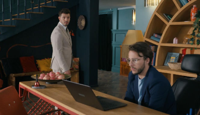 Barwy szczęścia, odcinek 3287. Justin (Jasper Sołtysiewicz), Kajtek (Jakub Dmochowski)