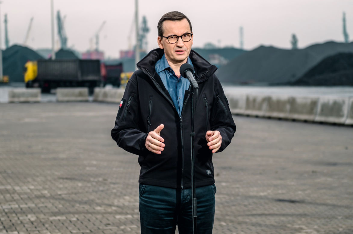 Premier w Gdańsku. Morawiecki sprawdził węgiel