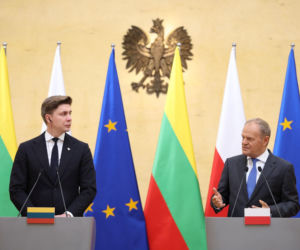 Tusk i premier Litwy o sankcjach i NATO. Polska i Litwa wzmocnią presję na Rosję?