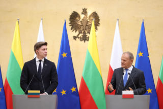 Tusk i premier Litwy o sankcjach i NATO. Polska i Litwa wzmocnią presję na Rosję?