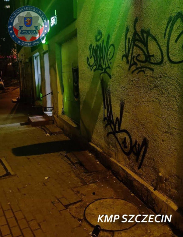 Pseudografficiarz wpadł na gorącym uczynku