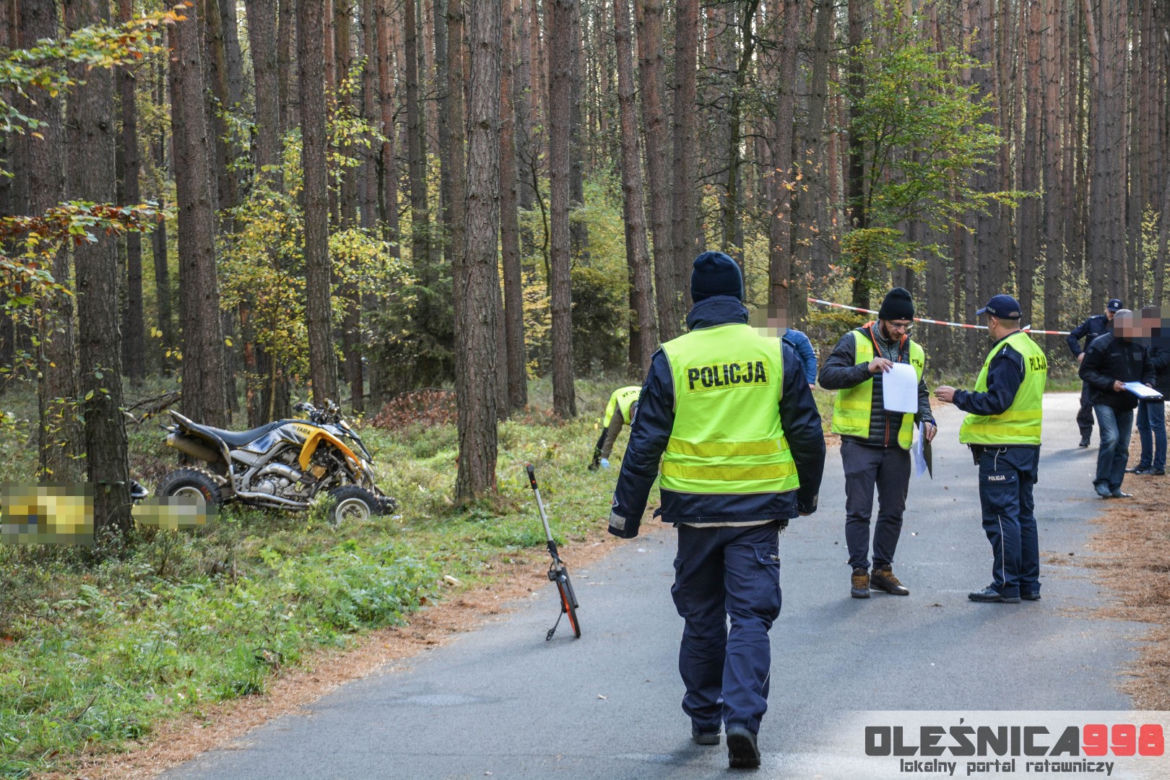 21-latek zginął na quadzie
