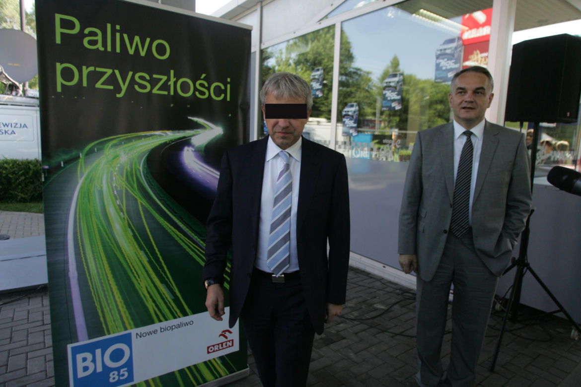 Były prezes PKN Orlen Jacek Krawiec- wersja z paskiem na oczach