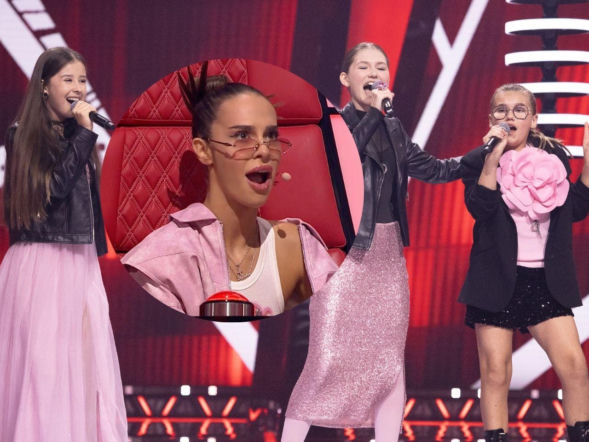 Faworytki The Voice Kids w jednej bitwie. Reakcja Blanki mówi wszystko [WIDEO]