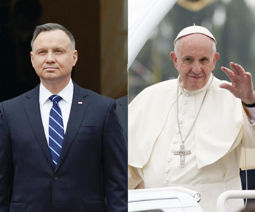 Andrzej Duda i papież Franciszek