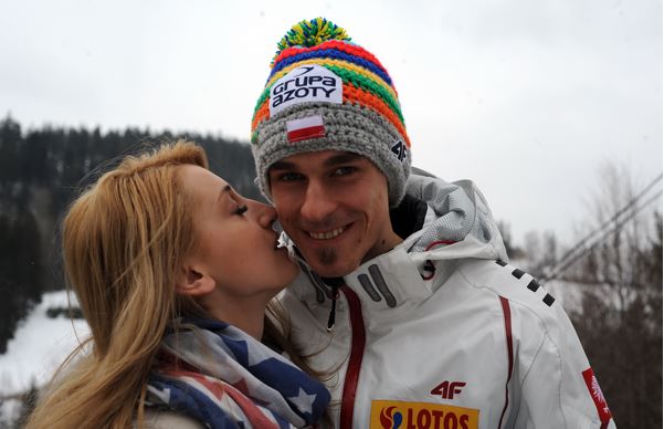 Piotr Żyła żona, Justyna Żyła