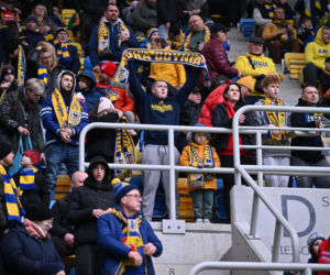 Arka Gdynia - Widzew Łódź: Zdjęcia kibiców i zawodników z meczu 25. kolejki PKO BP Ekstraklasy