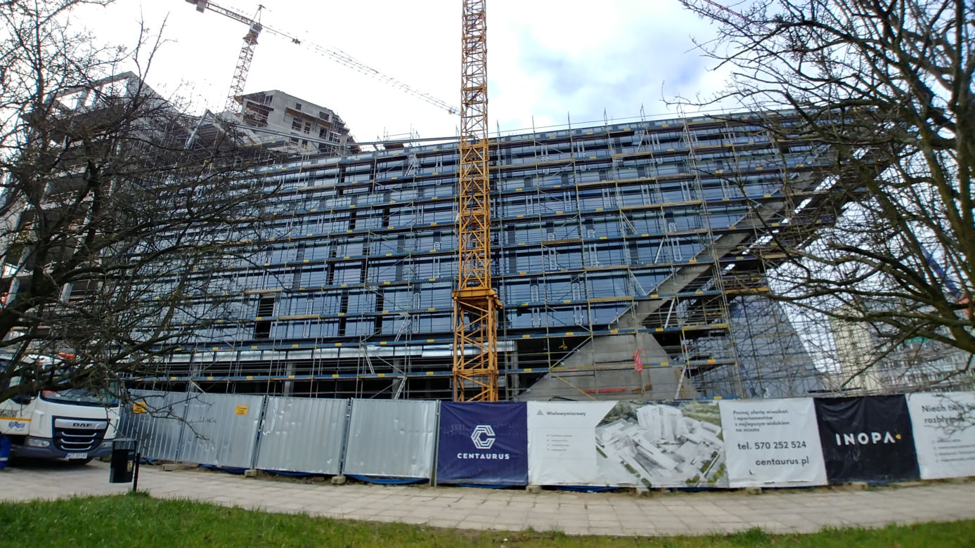 Centaurus. Trwa budowa największego budynku w Olsztynie. Zobacz postępy prac