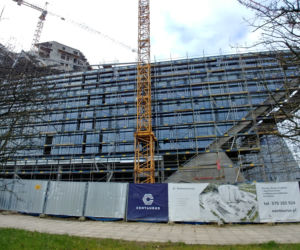 Centaurus. Trwa budowa największego budynku w Olsztynie. Zobacz postępy prac