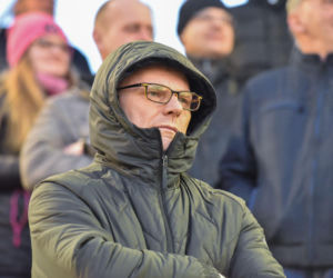 PRES Grupa Dewloperska Toruń - Abramczyk Polonia Bydgoszcz, zdjęcia kibiców i zawodników z pożegnania Adriana Miedzińskiego