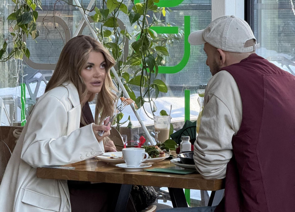 Edyta Folwarska i Maciej Pela w restauracji