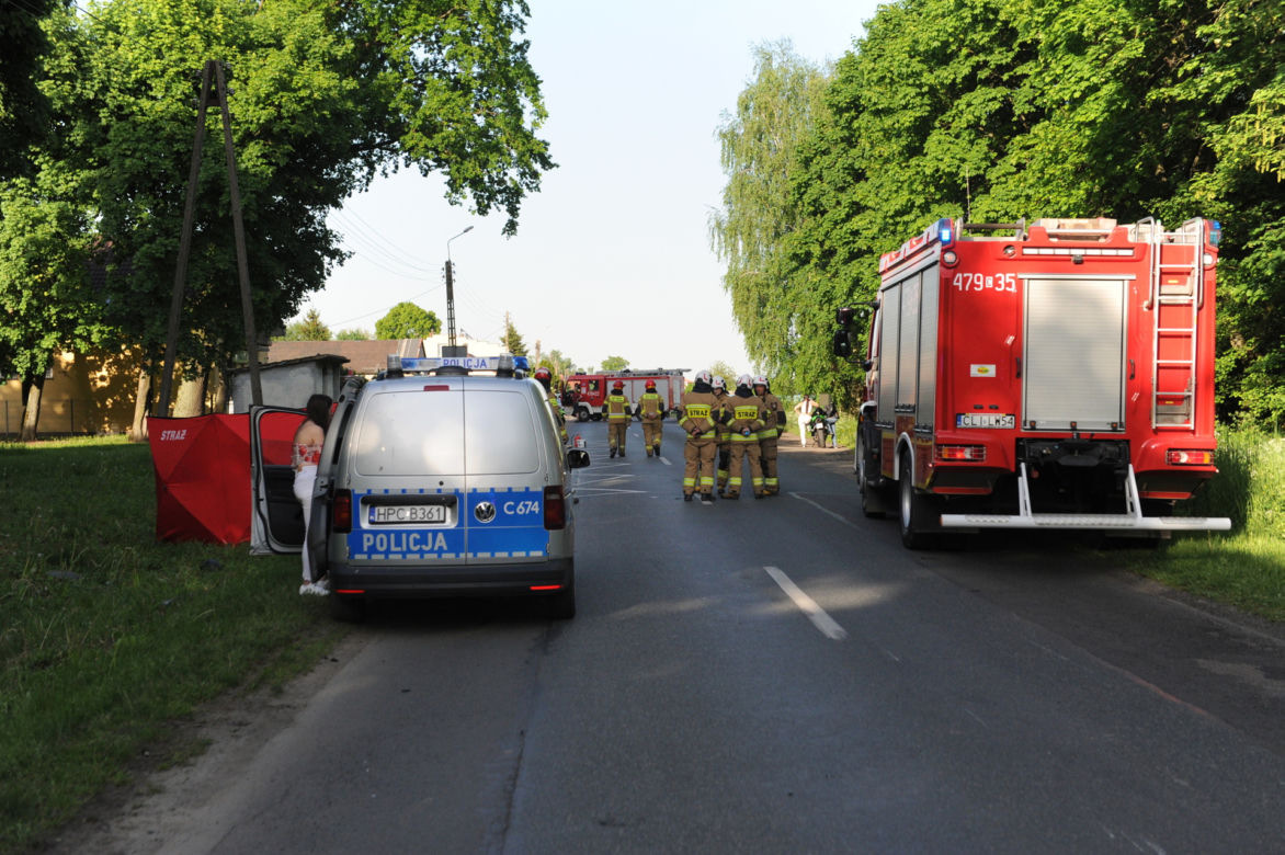 Motocyklista próbował uniknąć zderzenia i zginął pod kołami nadjeżdżającego samochodu
