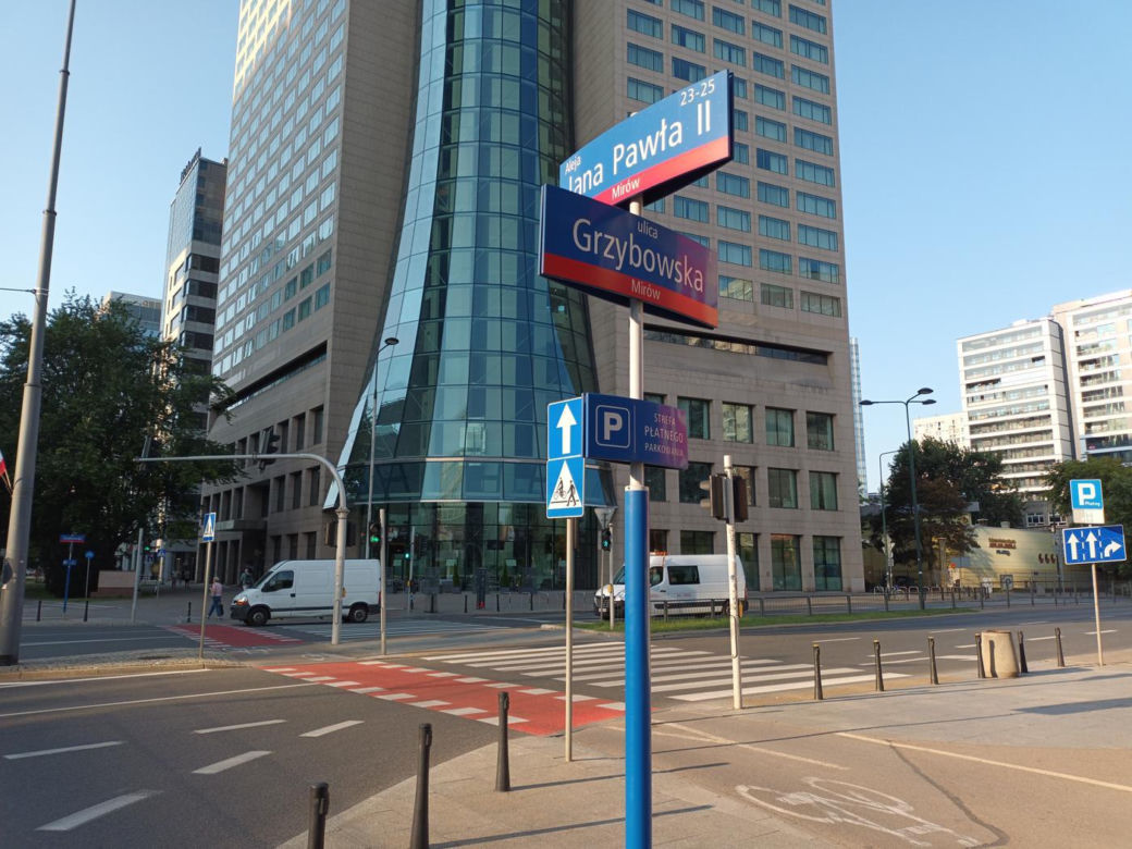 Ulica Grzybowska w 2024 roku