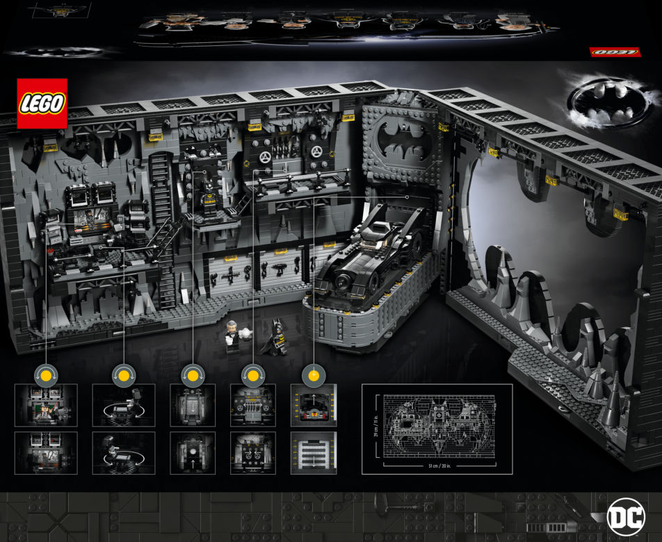 LEGO „Batman Returns” Shadow Box z Jaskini Batmana