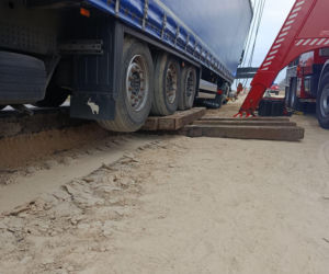 Trudna akcja strażaków z woj. lubelskiego