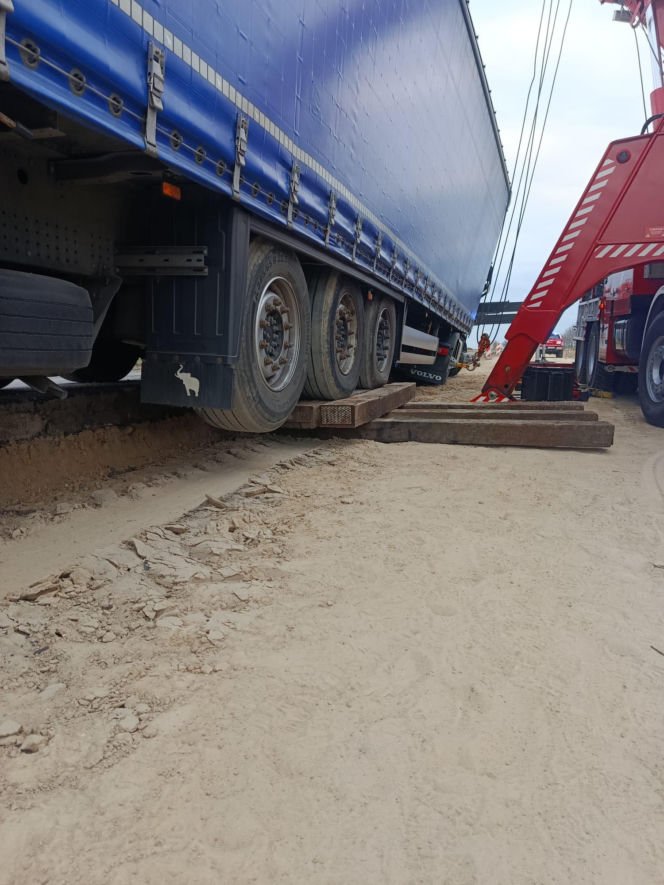 Trudna akcja strażaków z woj. lubelskiego