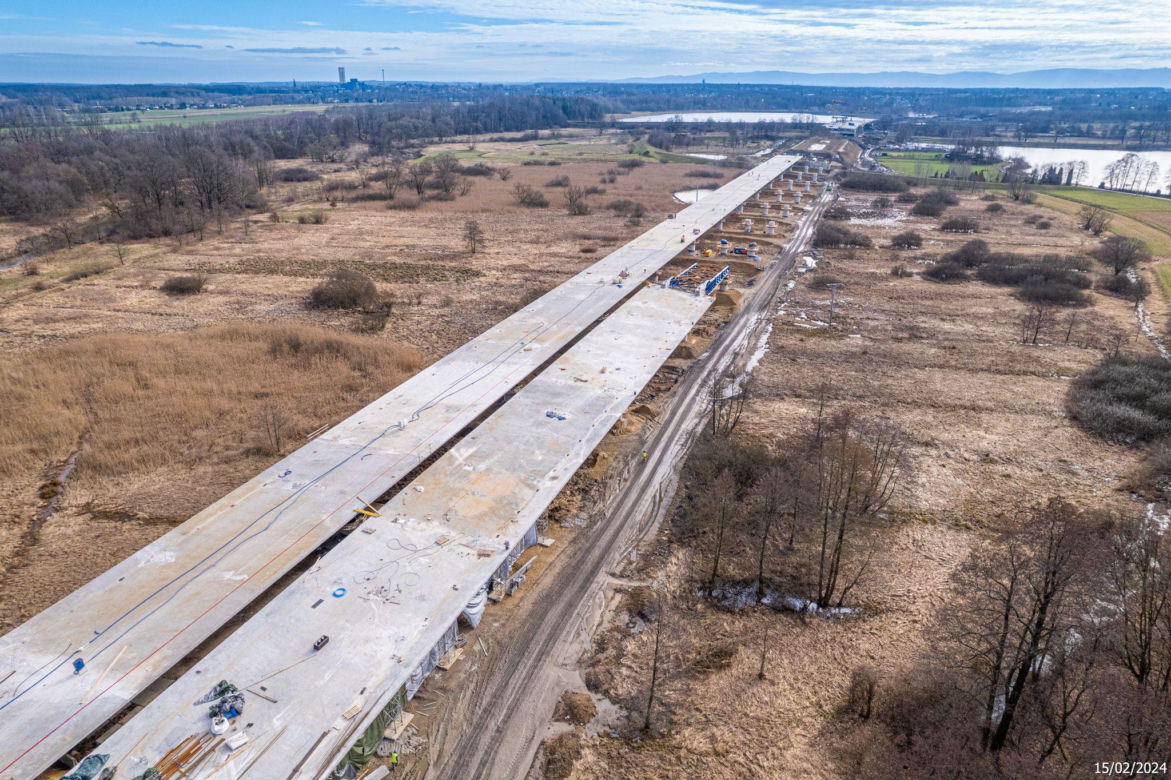 Budowa S1 Oświęcim - Dankowice LUTY 2024