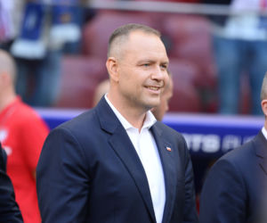 Karol Nawrocki i ceremonia po finale Pucharu Polski
