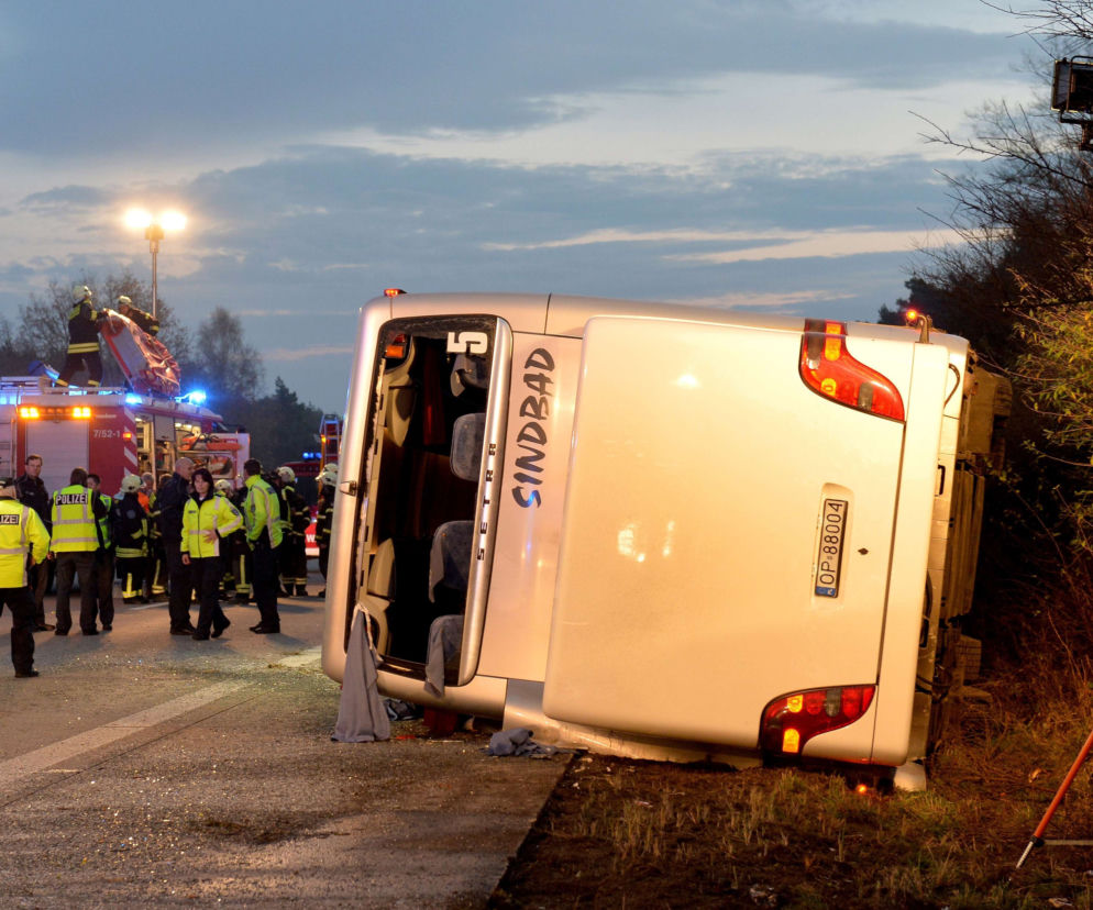 Wypadek polskiego autokaru w Niemczech
