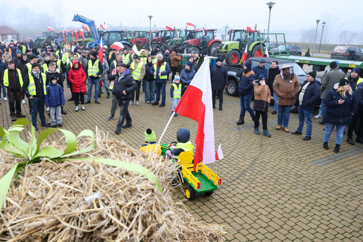 Uniejów. Protest rolników