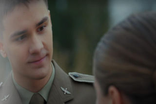 M jak miłość odc. 1926. Janek (Jakub Sirko), Matylda (Klementyna Lamort)